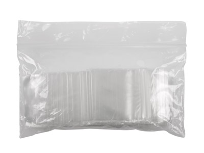 Minibolsas De Plástico Transparentes De 38x38 mm Resellables, Paquete De 100 - Imagen Estandar - 2