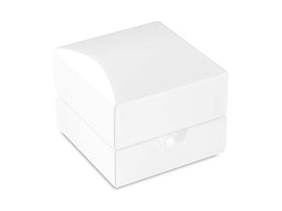 White Wooden Ring Box - Imagen Estandar - 2