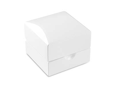 White Wooden Stud Earring Box - Imagen Estandar - 2