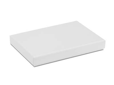 Caja De Collar De Cartón Blanco De Tacto Suave - Imagen Estandar - 2