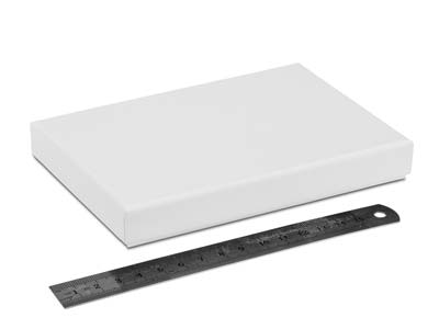 Caja De Collar De Cartón Blanco De Tacto Suave - Imagen Estandar - 3