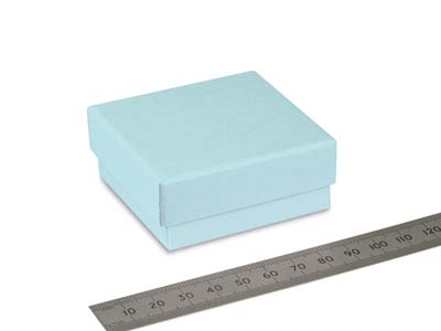 Caja Universal De Cartón Azul Pastel Mediana - Imagen Estandar - 3
