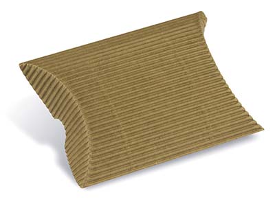 Pack De 10 Cajas Ensamblables En Forma De Almohadilla De Papel Kraft Corrugado - Imagen Estandar - 1