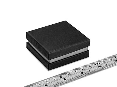 Caja Universal Pequeña Metalizada Negra Y Plateada - Imagen Estandar - 4