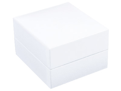 Caja Blanca De Piel Sintética Para Pendientes De Corchete - Imagen Estandar - 2