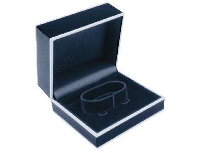 Caja Para Pulsera De Aro De Color Negro Monocromático