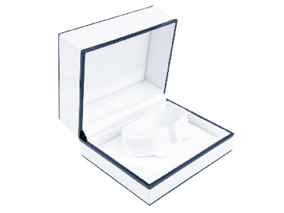 Caja Para Pulsera De Aro De Color Blanco Monocromático - Imagen Estandar - 1