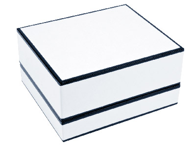 Caja Para Pulsera De Aro De Color Blanco Monocromático - Imagen Estandar - 2