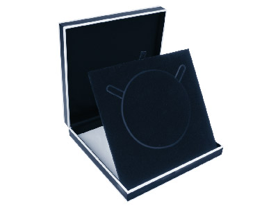 Caja Para Gargantilla De Color Negro Monocromático - Imagen Estandar - 1