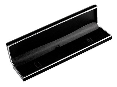 Caja De Dos Tonos Negro Y Plateado Para Pulseras - Imagen Estandar - 1