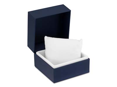 Premium Blue Soft Touch Bangle Box - Imagen Estandar - 1