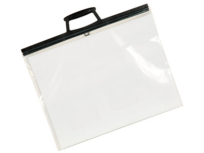 Portafolios Transparente Con Cierres De Clip, A4.