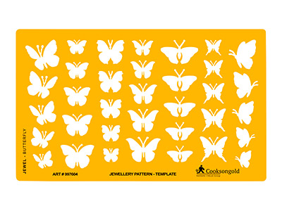 Plantilla De Joyería Con Mariposas De Distintos Diseños - Imagen Estandar - 1