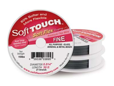 Hilo Soft Touch, Fino, 0,014 De Diámetro0,35 Mm, 30 Ft9 M De Largo