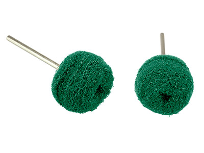Bolas Abrasivas Para Abrillantado De Nailon, Verde - Medio, 22 MM