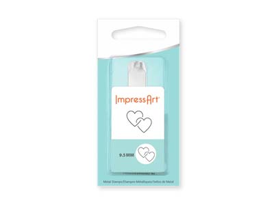 Sello Con Diseño Interlocking Hearts Impressart De 9,5 MM - Imagen Estandar - 2