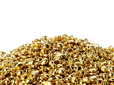 Grano De Oro Amarillo Ay De 10 Kt, 100 Oro Reciclado