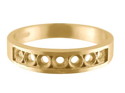 18y 7 Stone 12 Eternity Ring Hm Size P