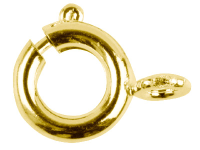Reasas De 7 MM Chapadas En Oro, Paquete De 10 - Imagen Estandar - 1
