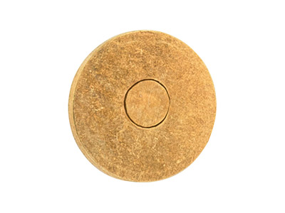 Discos Bañados En Oro Planos Con Palillo 5mm, Paquete De 10 - Imagen Estandar - 3