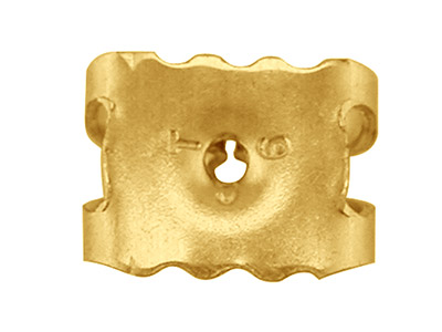 Cierres De Mariposa Grandes De Oro Amarillo De 9 Ct, As, Paquete De 2, 100% Oro Reciclado - Imagen Estandar - 2