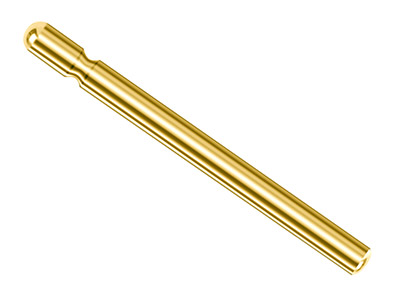 Alfiler De Pendiente De Oro Amarillo De 18 Ct, 9,5 MM X 0,8 Mm, 100 Oro Reciclado