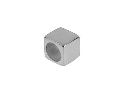 Troquel De Estampado En Forma De Cubo De Plata De Ley De 4mm, Pack De 3 - Imagen Estandar - 1