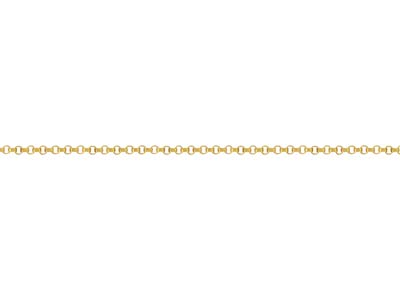 Cadena Belcher Suelta De Oro Laminado De 1,2 MM