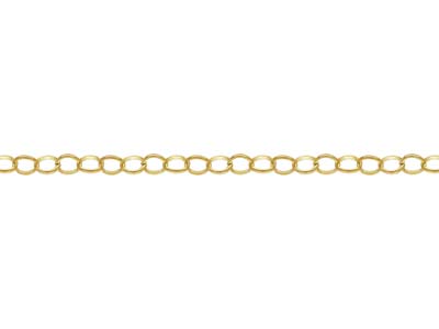 Cadena Belcher Suelta De Oro Laminado De 3,0 MM