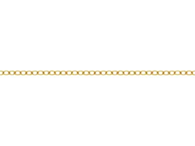 Cadena Forzada Amartillada Suelta De Oro Laminado De 1,75 MM